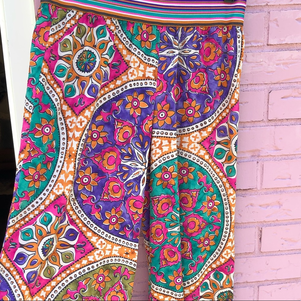 Calypso St Barth silk wide leg beach resort pants